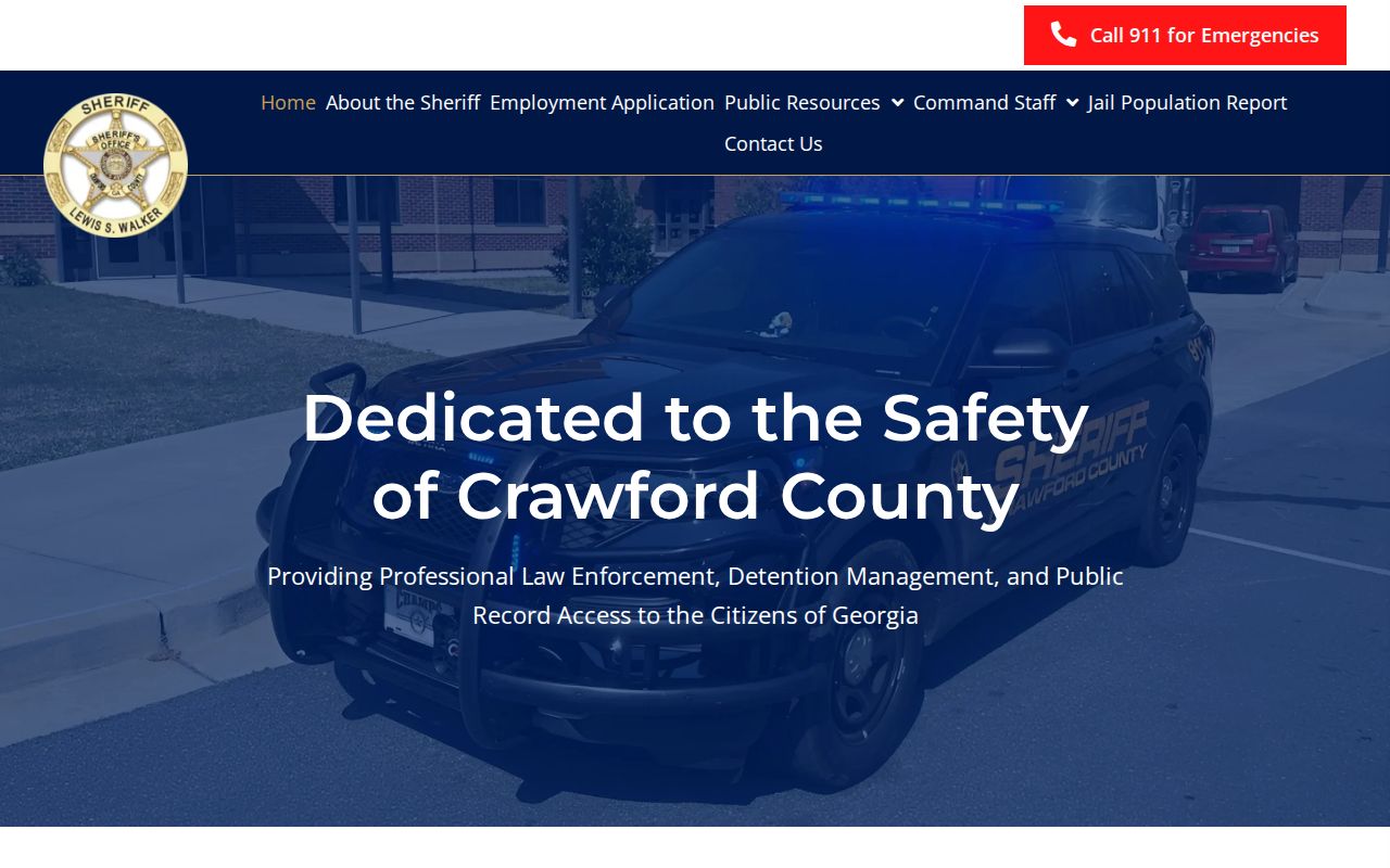Crawford County active warrant sheriff website navigation